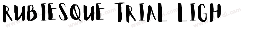 Rubiesque Trial Ligh字体转换